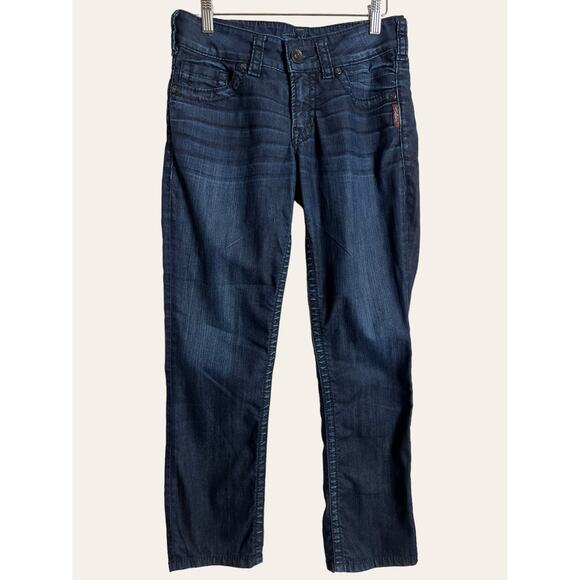 Silver Jeans Denim - Silver Jeans Dark Wash Suki Capri Jeans Size 25